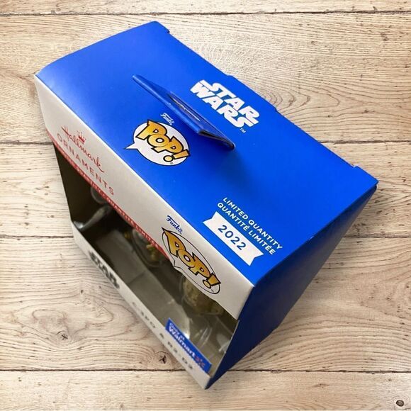 2022 Hallmark Ornaments/Funko Pop! Star Wars C-3PO and R2-D2 Limited Chase Gold - Picture 5 of 7
